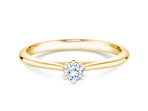 Verlobungsring Heaven 6 in 14K Gelbgold mit Diamant 0,15ct H/SI