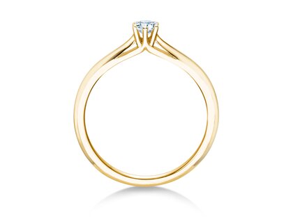 Verlobungsring Heaven 6 in 14K Gelbgold mit Diamant 0,15ct H/SI