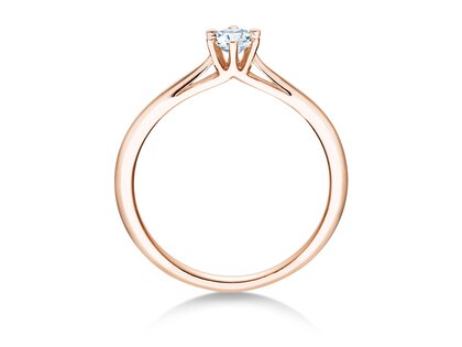 Verlobungsring Heaven 6 in 18K Roségold mit Diamant 0,25ct G/SI