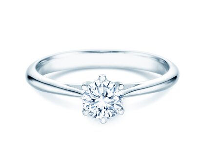 Verlobungsring Heaven 6 in Platin 950/- mit Diamant 0,40ct G/SI