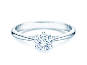 Verlobungsring Heaven 6 in Platin 950/- mit Diamant 0,40ct G/SI