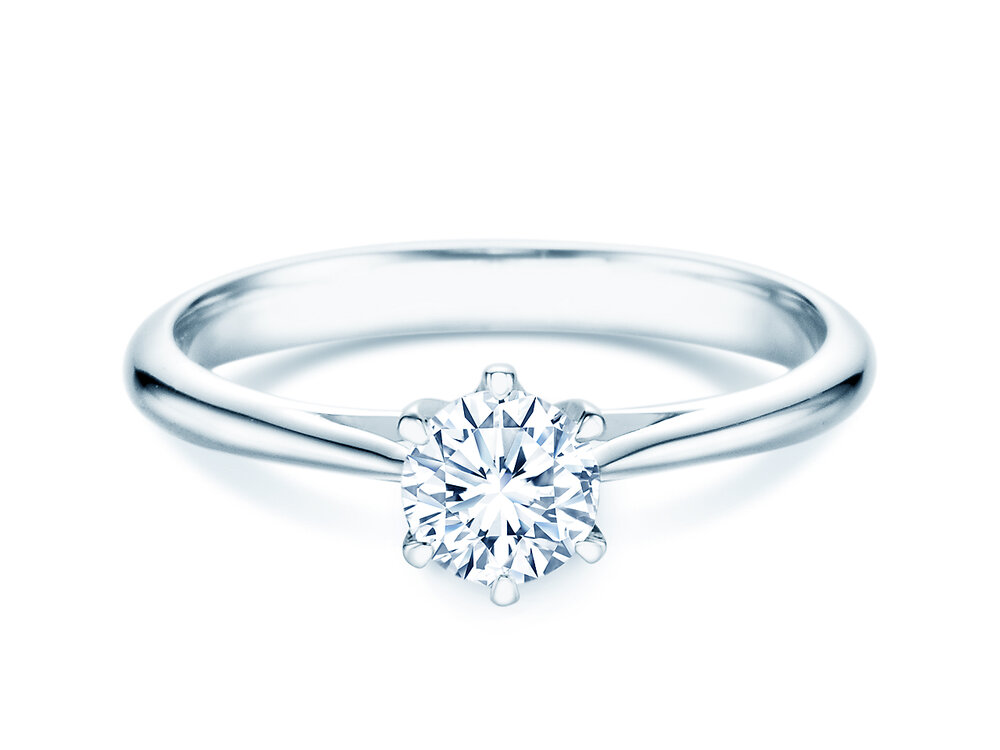 Verlobungsring Heaven 6 in Platin 950/- mit Diamant 0,40ct G/SI