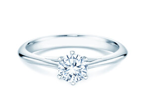Verlobungsring Heaven 6 in 14K Weißgold mit Diamant 0,50ct H/SI