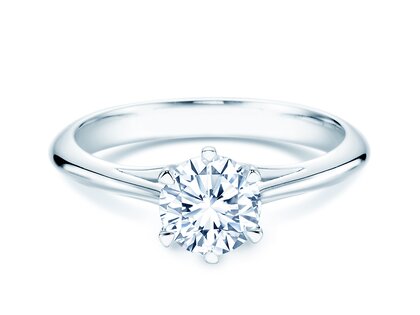 Verlobungsring Heaven 6 in 14K Weißgold mit Diamant 1,25ct H/SI