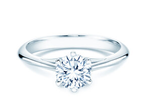 Verlobungsring Heaven 6 in 14K Weißgold mit Diamant 1,25ct H/SI