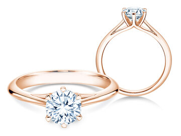 Verlobungsring Heaven 6 in 9K Weißgold mit Diamant 1,00ct H/SI