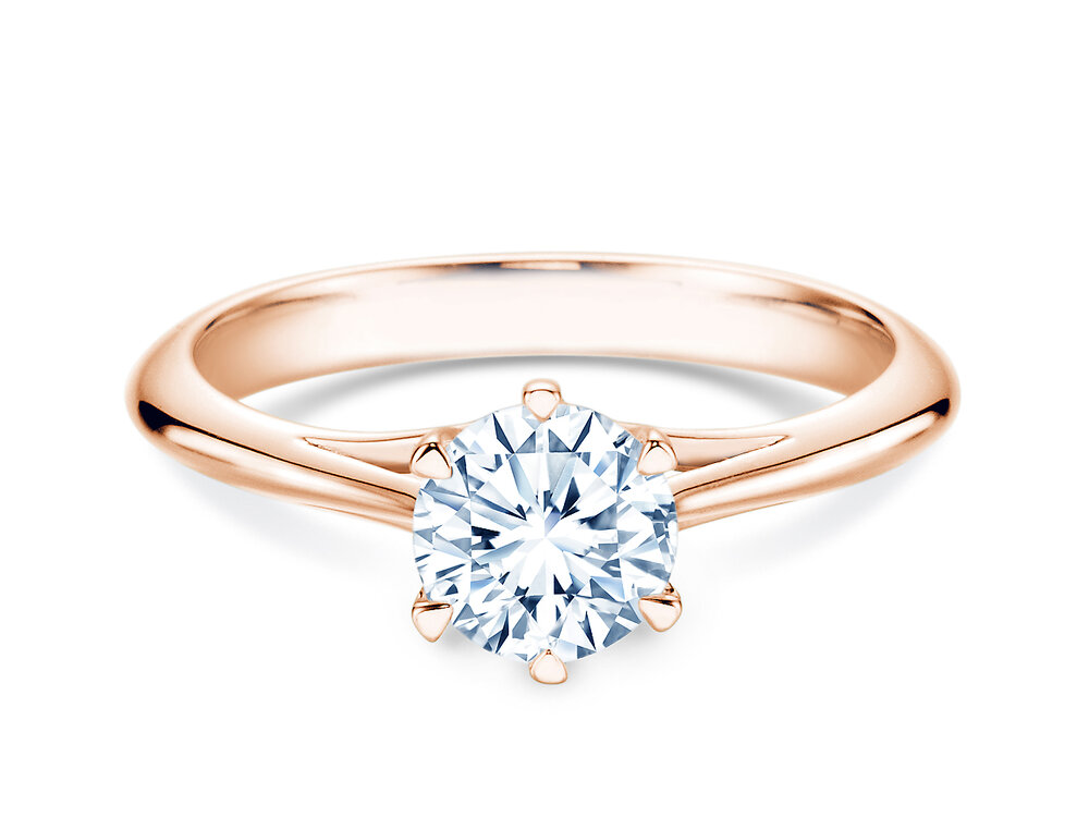 Verlobungsring Heaven 6 in 18K Roségold mit Diamant 2,50ct G/SI