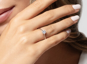 Verlobungsring Heaven 6 in Platin 950/- mit Diamant 0,40ct G/SI