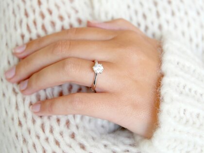 Verlobungsring Heaven 6 in 14K Weißgold mit Diamant 1,25ct H/SI