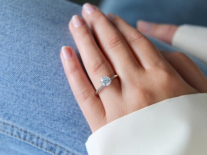 Verlobungsring Heaven 6 in 14K Weißgold mit Diamant 1,25ct H/SI