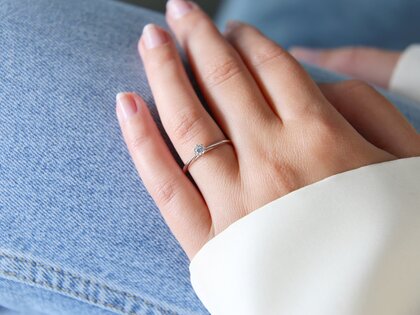 Verlobungsring Heaven 6 in Silber 925/- mit Labordiamant 0,15ct E/VS