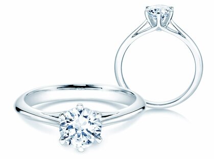 Verlobungsring Heaven 6 in 18K Weißgold mit Labordiamant 2,00ct D/IF