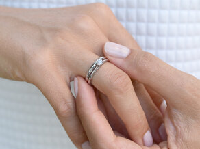 Verlobungsring Heaven 6 in Platin 950/- mit Diamant 0,40ct G/SI
