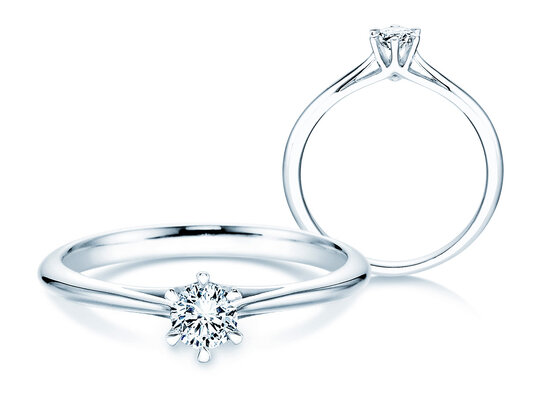 Verlobungsring Heaven 6 in Platin 950/- mit Labordiamant 0,25ct E/VS
