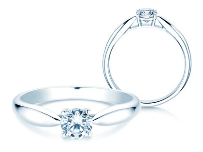 Verlobungsring Joy in 14K Weißgold mit Diamant 0,50ct G/VS