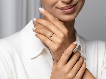 Verlobungsring Madison in 18K Gelbgold mit Diamant 0,25ct G/SI