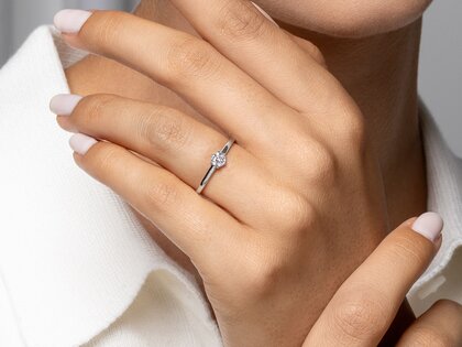 Verlobungsring Madison in 18K Gelbgold mit Diamant 0,25ct G/SI