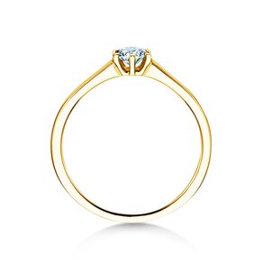 Verlobungsring Madison in 14K Gelbgold mit Diamant 0,15ct H/SI