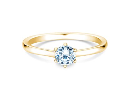 Verlobungsring Madison in 14K Gelbgold mit Labordiamant 0,50ct E/VS
