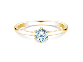 Verlobungsring Madison in 14K Gelbgold mit Labordiamant 0,50ct E/VS