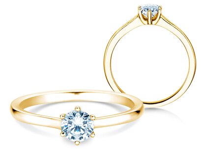 Verlobungsring Madison in 14K Gelbgold mit Diamant 0,50ct H/SI