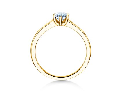 Verlobungsring Madison in 14K Gelbgold mit Labordiamant 0,50ct E/VS