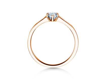 Verlobungsring Madison in 14K Roségold mit Diamant 0,25ct H/SI