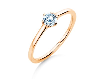 Verlobungsring Madison in 14K Roségold mit Diamant 0,25ct H/SI