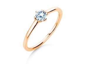 Verlobungsring Madison in 14K Roségold mit Diamant 0,25ct H/SI