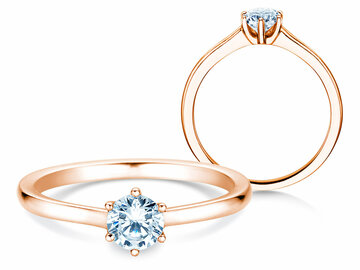 Verlobungsring Madison in 14K Weißgold mit Diamant 0,50ct H/SI