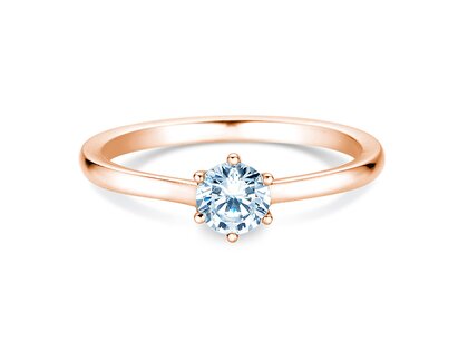 Verlobungsring Madison in 14K Roségold mit Diamant 0,50ct H/SI