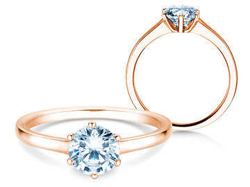 Verlobungsring Madison in 9K Weißgold mit Diamant 1,00ct H/SI