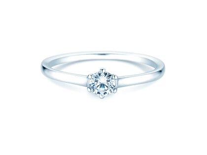 Verlobungsring Madison in Silber 925/- mit Labordiamant 0,15ct E/VS