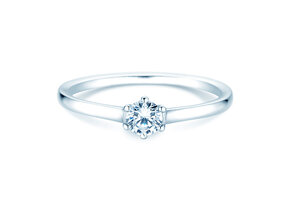 Verlobungsring Madison in Silber 925/- mit Labordiamant 0,15ct E/VS