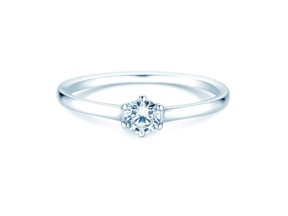 Verlobungsring Madison in Silber 925/- mit Diamant 0,15ct G/SI