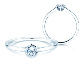 Verlobungsring Madison in 18K Weißgold mit Diamant 0,25ct G/SI