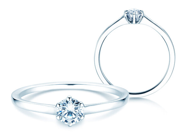 Verlobungsring Madison in Platin 950/- mit Diamant 0,25ct G/SI