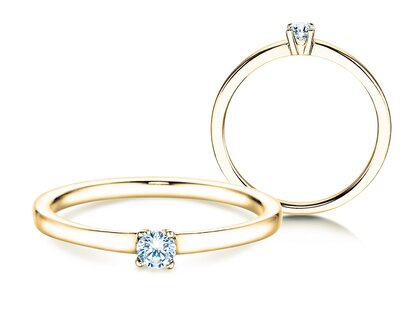 Verlobungsring Modern Petite in Gelbgold