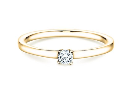 Verlobungsring Modern Petite in Gelbgold