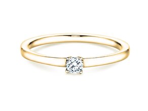 Verlobungsring Modern Petite in Gelbgold