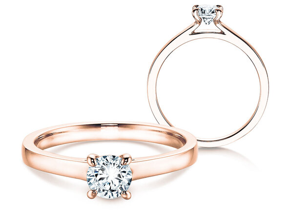 Verlobungsring Modern in Roségold