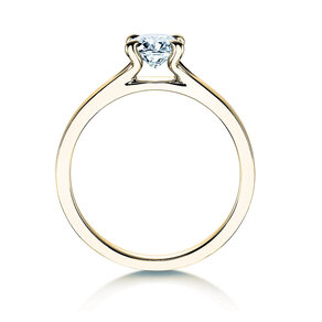 Verlobungsring Modern in 9K Gelbgold mit Labordiamant 0,50ct E/VS