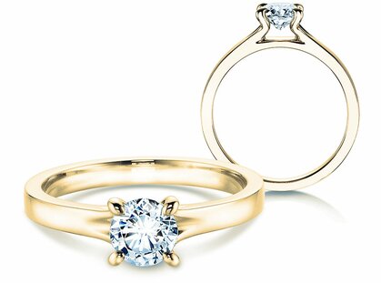 Verlobungsring Modern in 18K Gelbgold mit Diamant 0,50ct G/SI