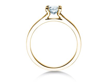 Verlobungsring Modern in 18K Gelbgold mit Diamant 0,75ct D/IF