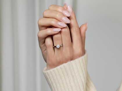 Verlobungsring Modern in 9K Weißgold mit Diamant 1,00ct G/SI