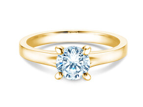 Verlobungsring Modern in 9K Gelbgold mit Diamant 1,00ct H/SI