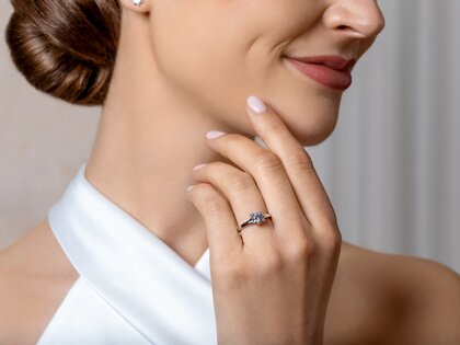 Verlobungsring Modern in 18K Gelbgold mit Diamant 0,75ct D/IF