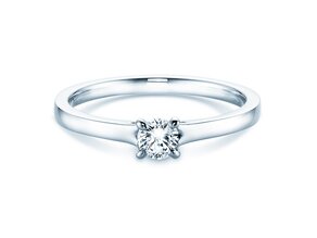 Verlobungsring Modern in 9K Weißgold mit Labordiamant 0,25ct E/VS