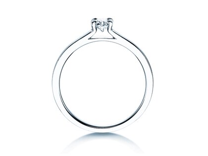Verlobungsring Modern in 9K Weißgold mit Labordiamant 0,25ct E/VS