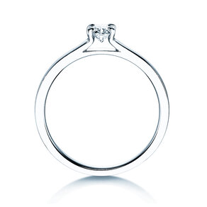 Verlobungsring Modern in 9K Weißgold mit Labordiamant 0,25ct E/VS